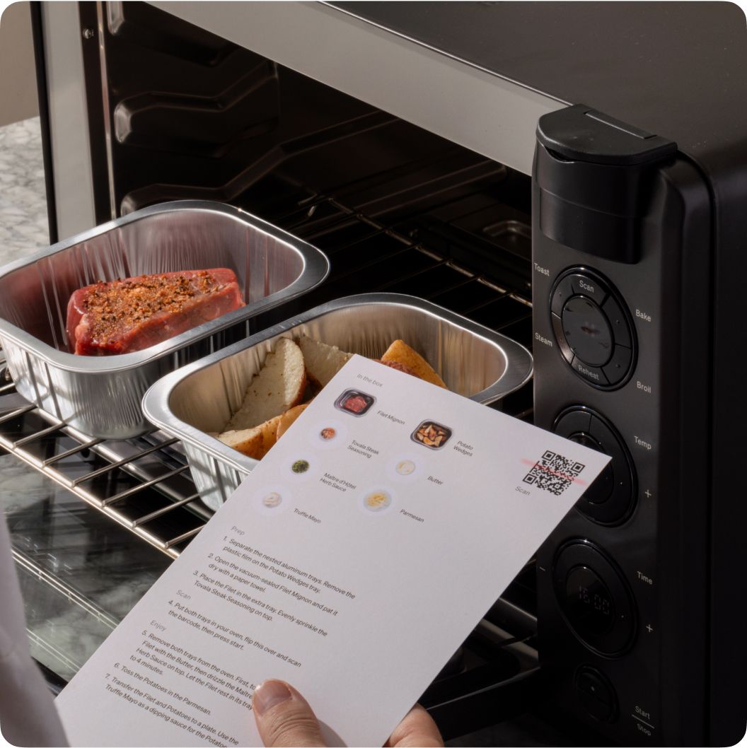 Tovala Smart Oven. Fresh Meal Delivery Service. 1 Minute of Prep.